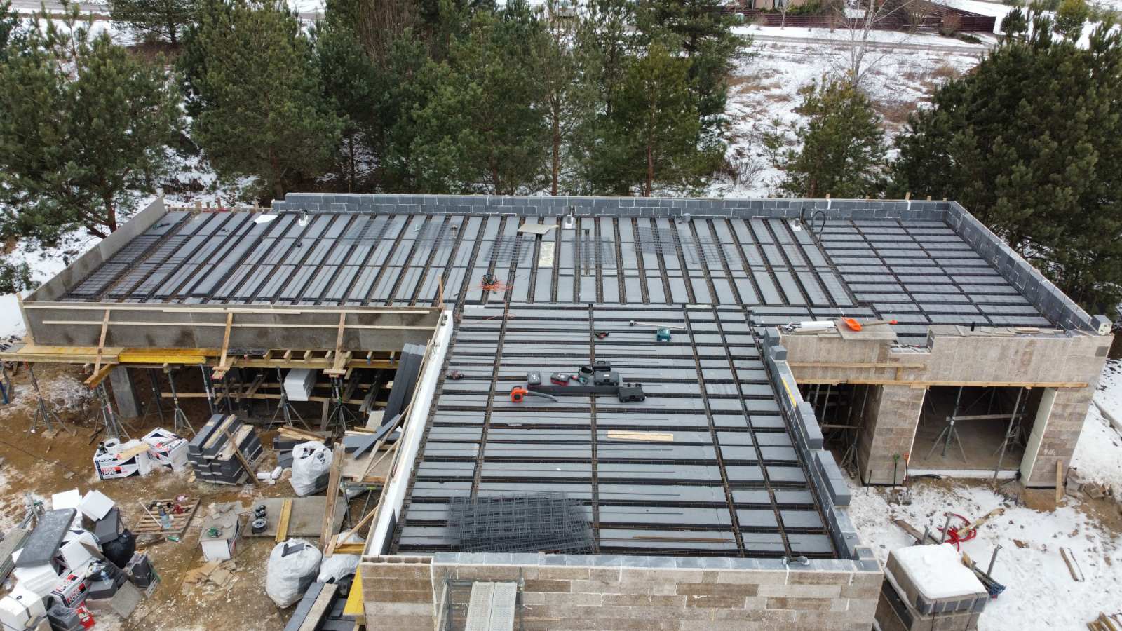 Perdangų betonavimas